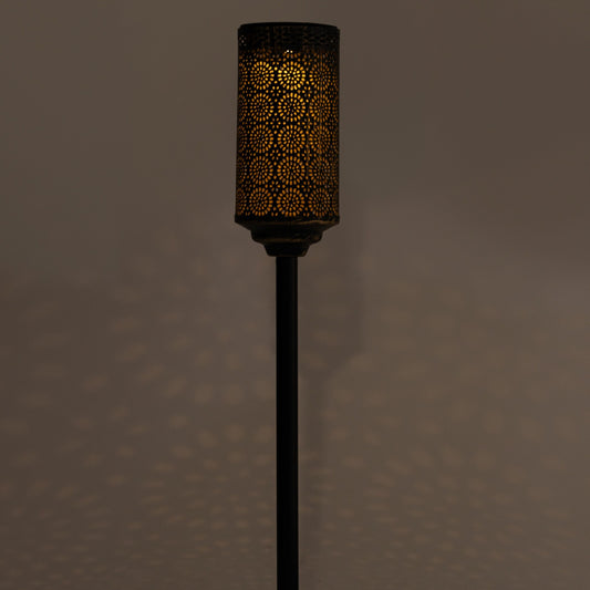 SOLAR TIKI BLACK COPPER METAL TORCH (set of 2)