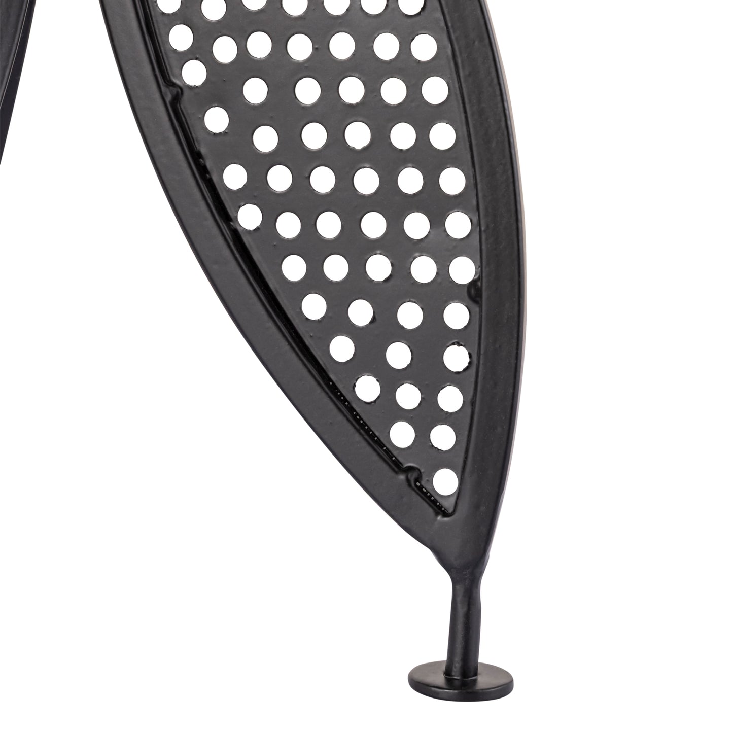 Swallow Tail Metal Black Accent Table