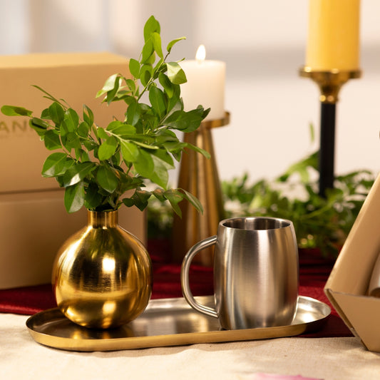 DOUBLE WALL MAT S.S. SET OF 2 GLASSES