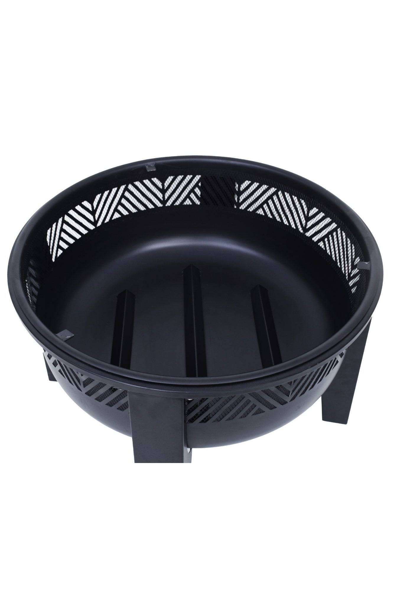 Inferno Round 26"Iron Fire Pit – Modern Minimalist Warmth