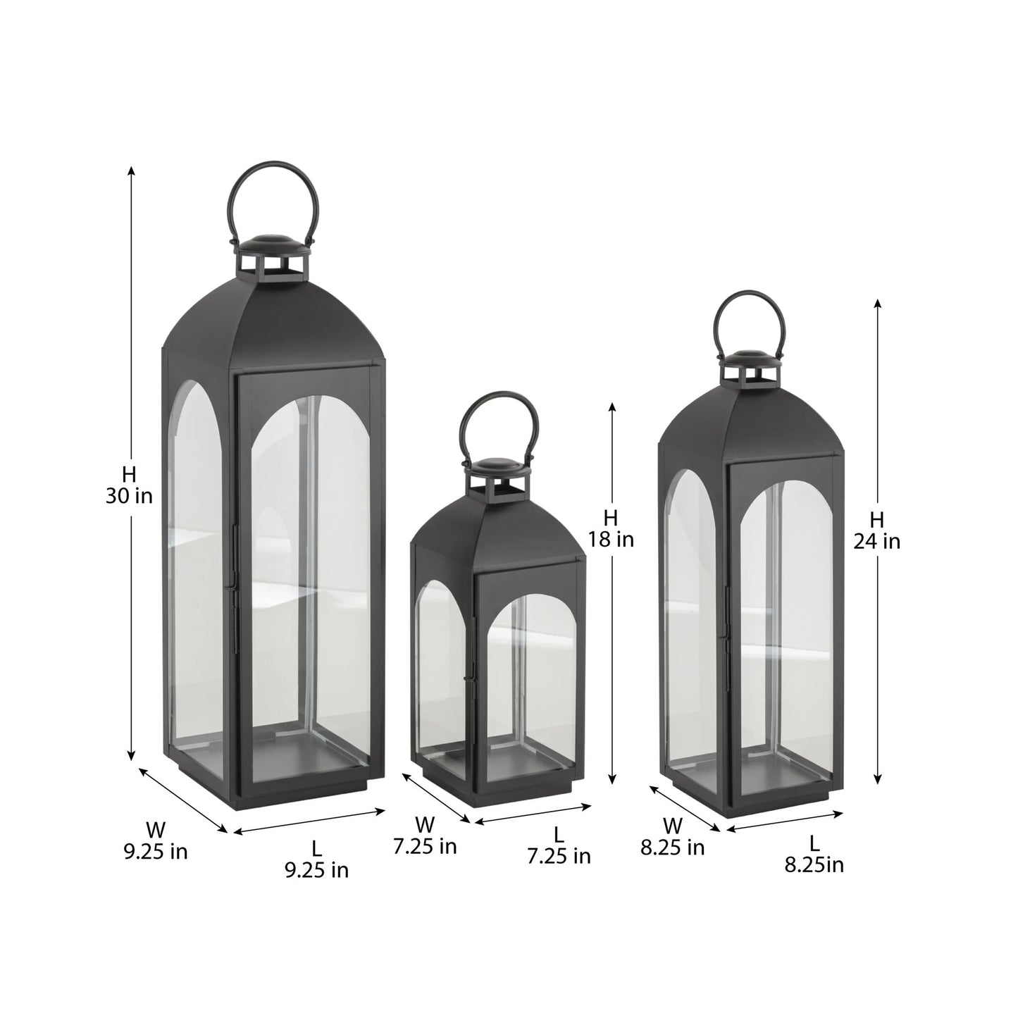 ILLUMINARE (ht) BLACK METAL LANTERN