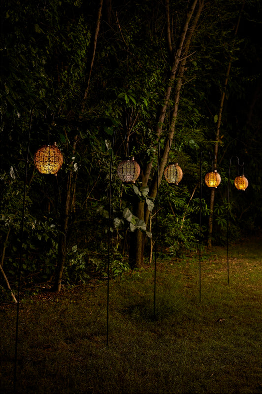 SOLAR SIRAJ BLACK COPPER ROUND LANTERN