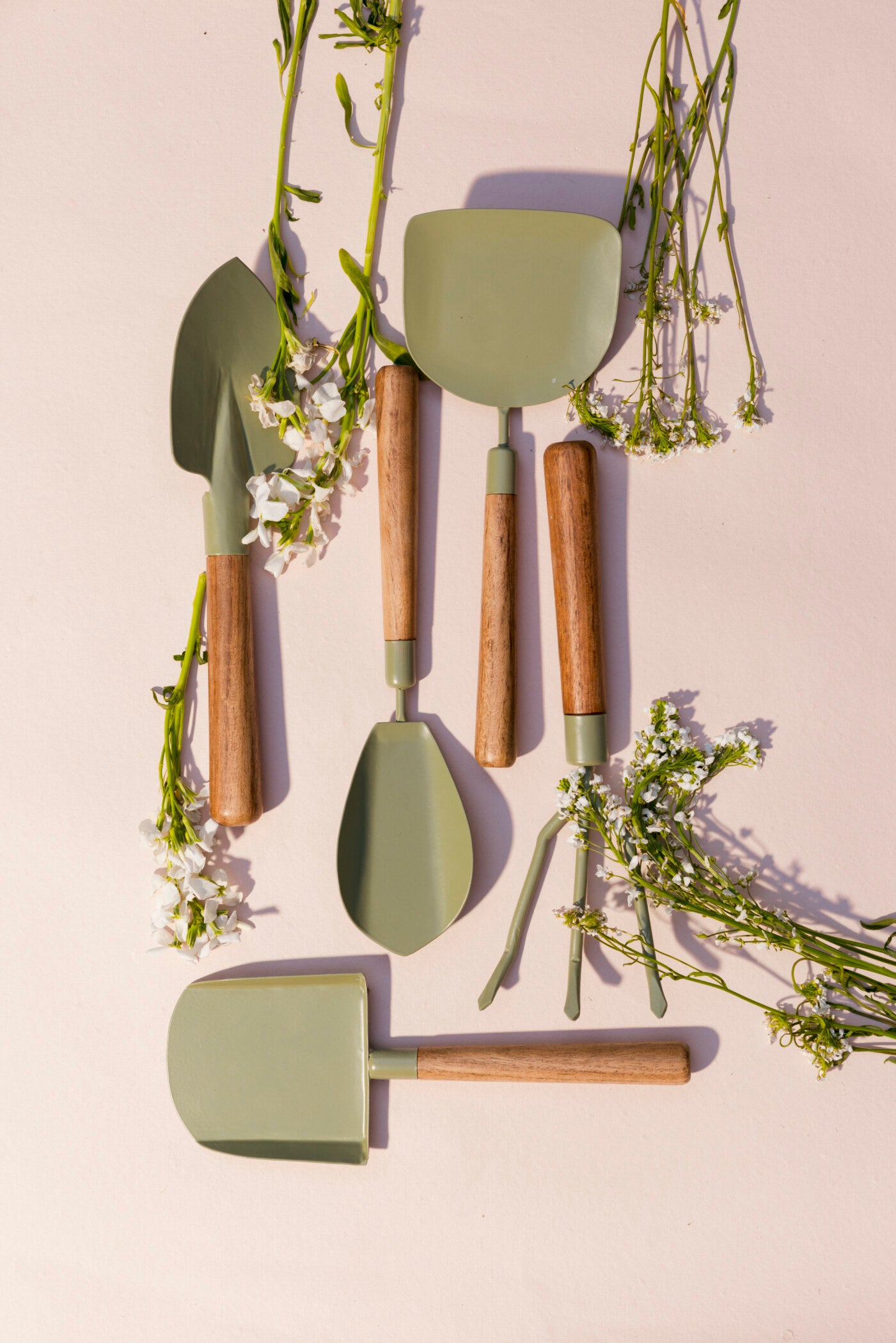 Metal Wood Garden Tool Set