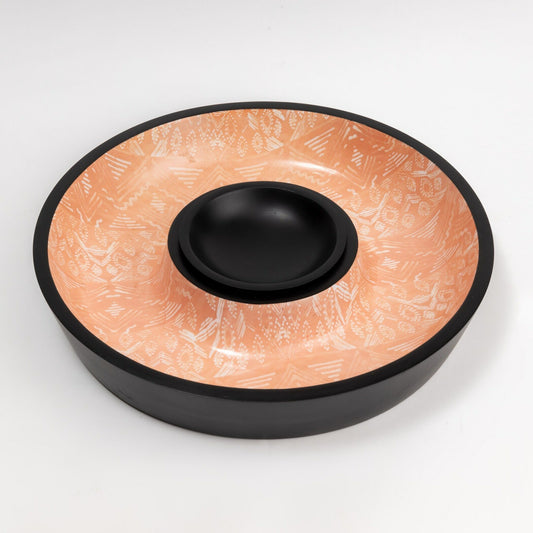 Patina Chip n Dip Bowl Amber