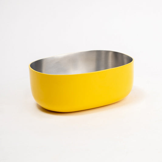 OVOID Steel Serveware Bowl - Buttercup