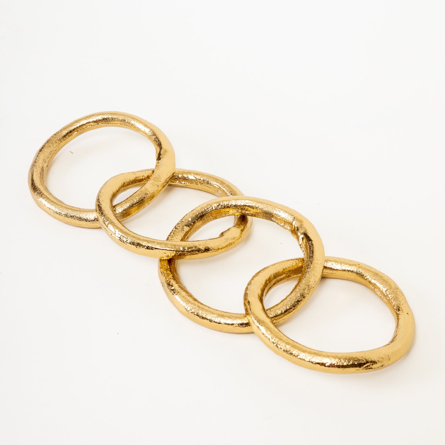 Bangle Links Gold Metal Decor Object