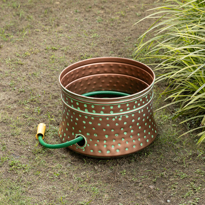 Polka Antique Metal Hose Pot
