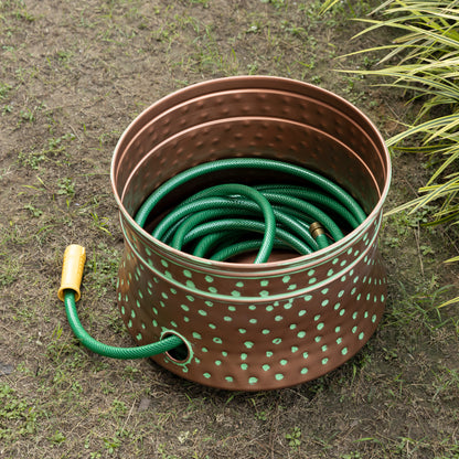 Polka Antique Metal Hose Pot