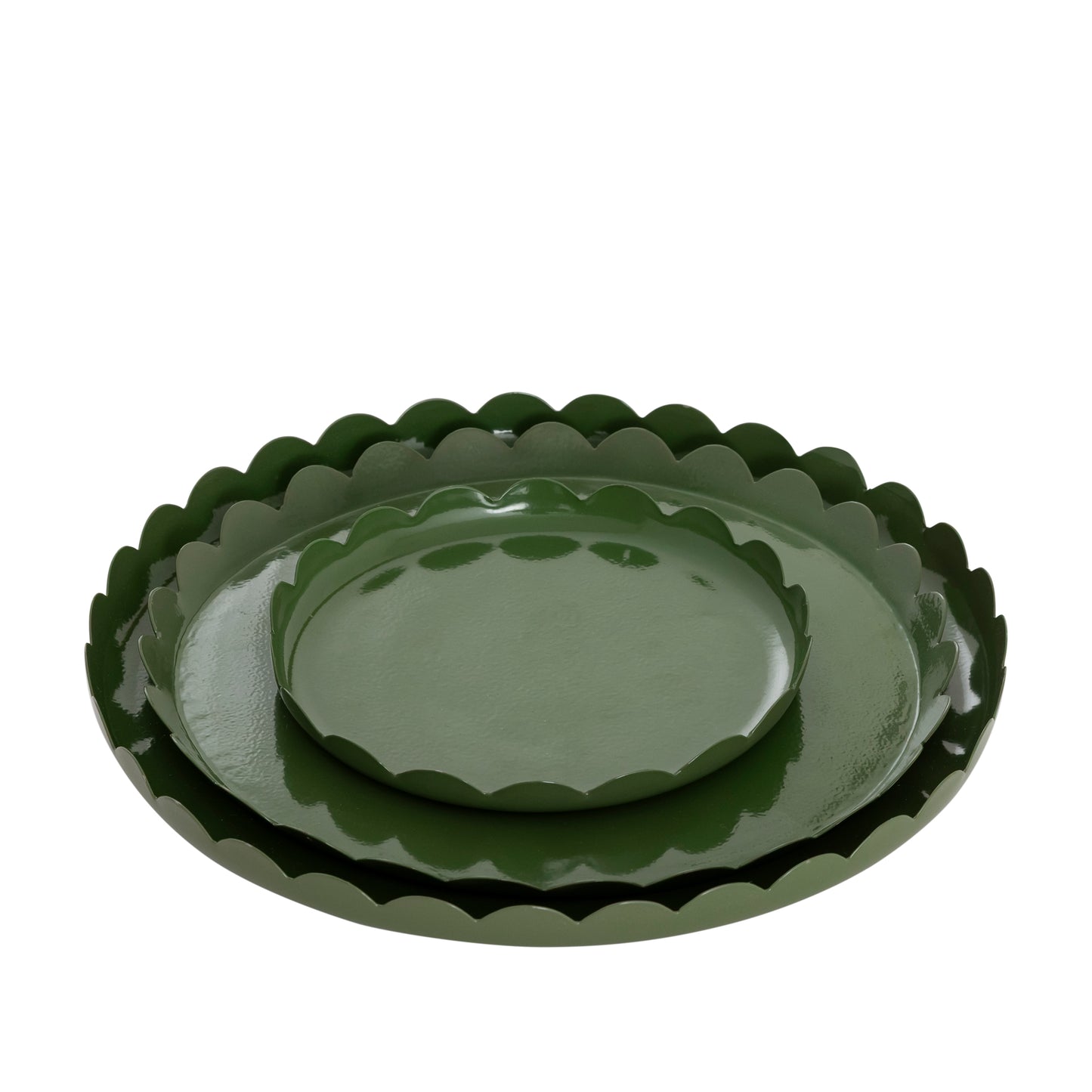 Blossom Scallop Tray Set – Set of 3