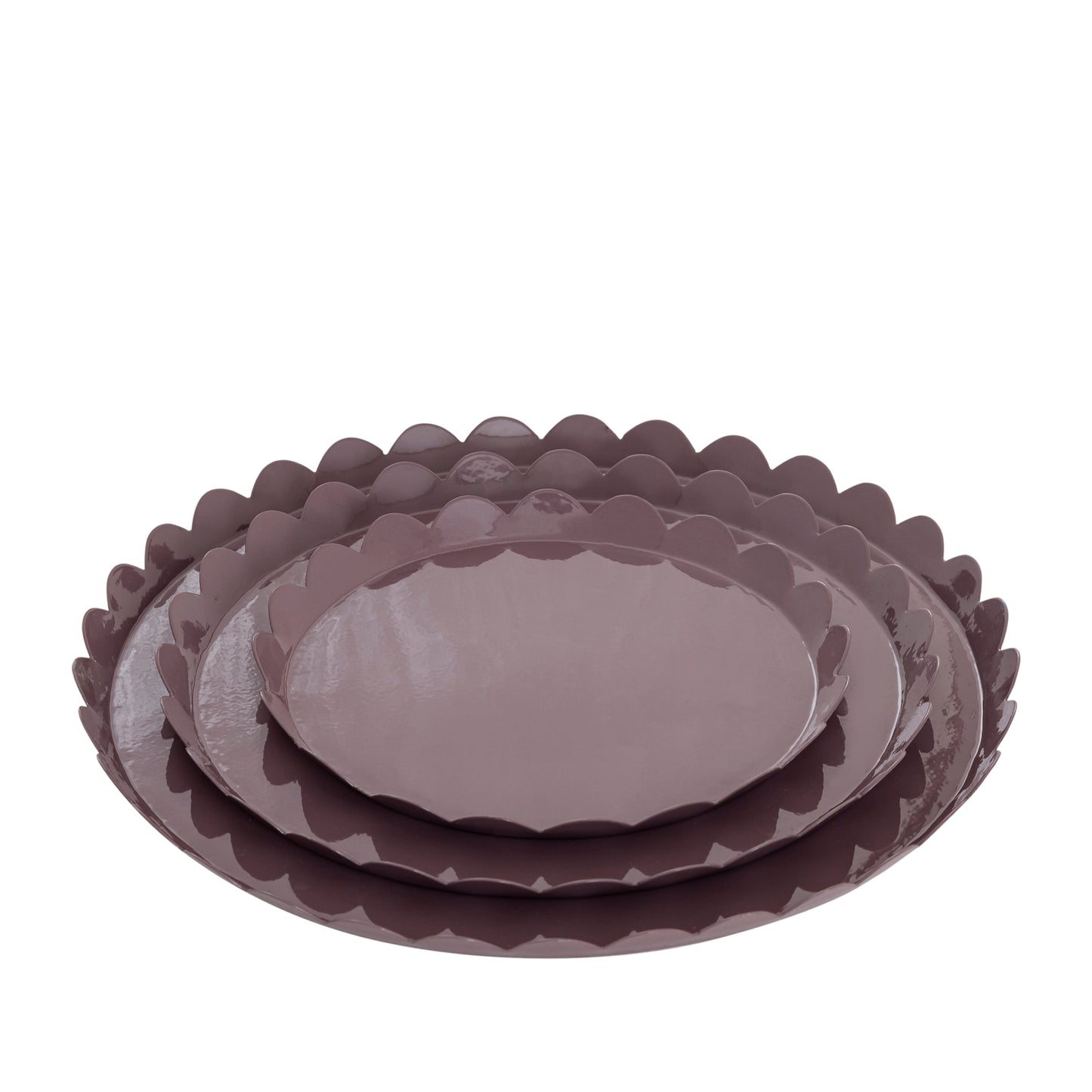 Blossom Scallop Tray Set – Set of 3