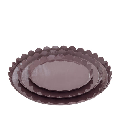 Blossom Scallop Tray Set – Set of 3