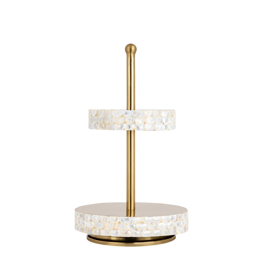 MOP Two Tier Cake Stand