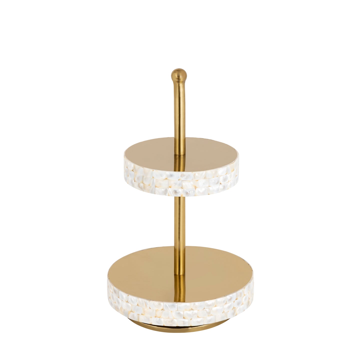 MOP Two Tier Cake Stand