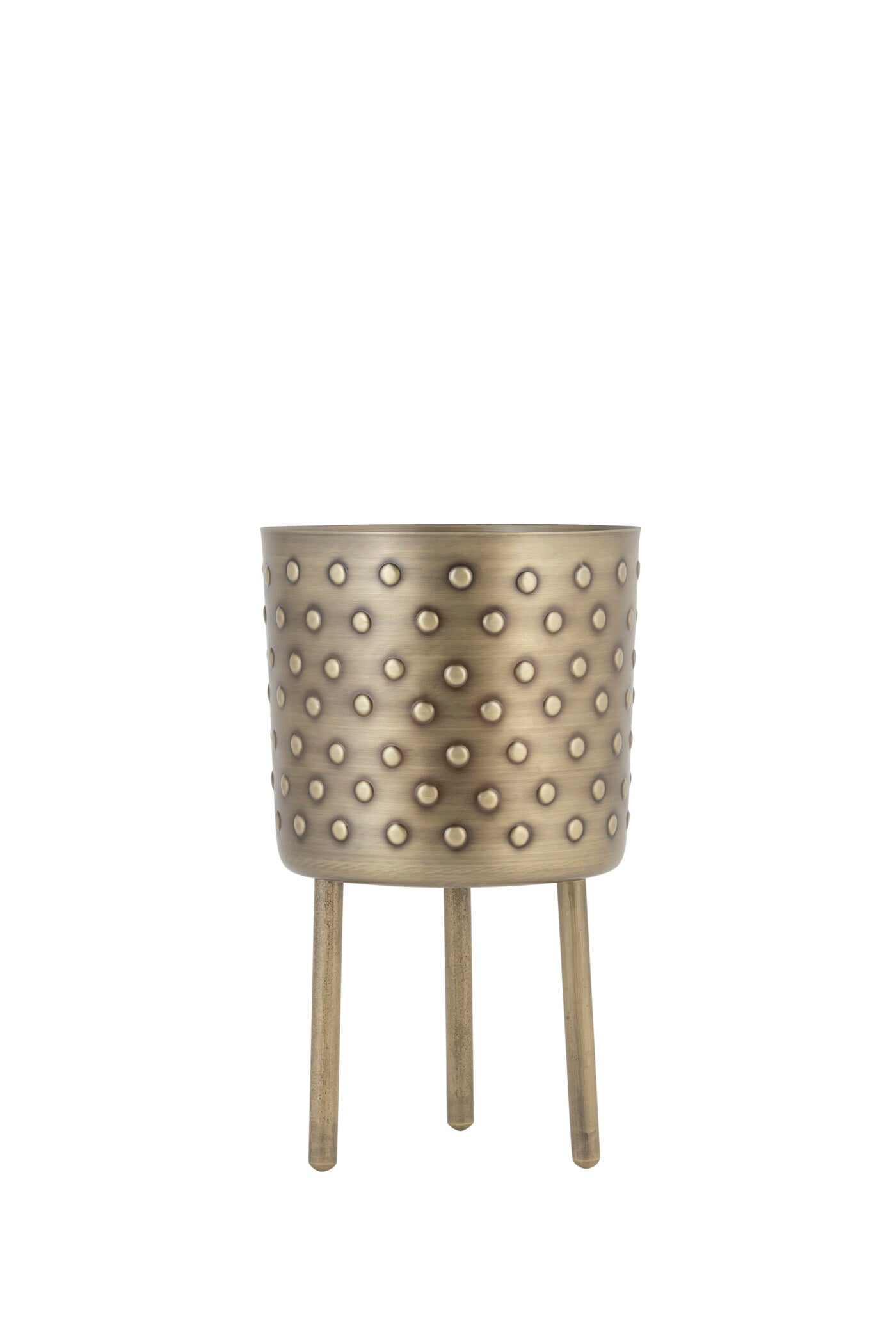 CROCO ANTIQUE IRON METAL PLANTER- SET OF 2