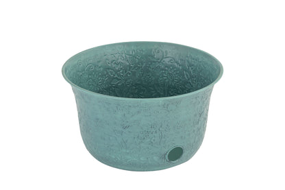 Turquoise Metal Hose Pot