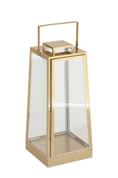 GLOW GOLD (HT) GOLD METAL LANTERN