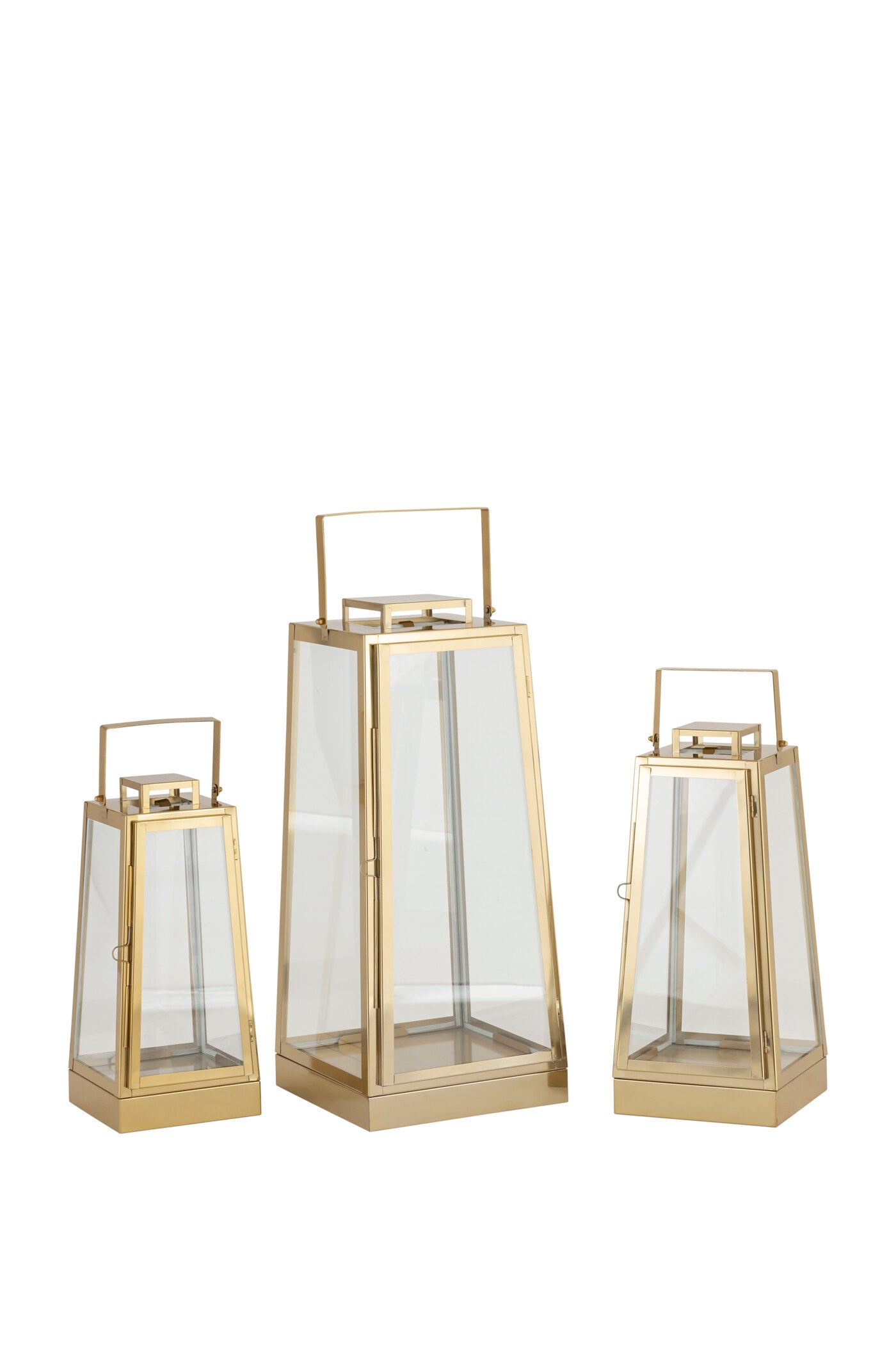 GLOW GOLD (HT) GOLD METAL LANTERN