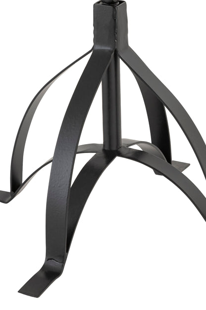 LAMP POST BLACK METAL LONG LANTERN