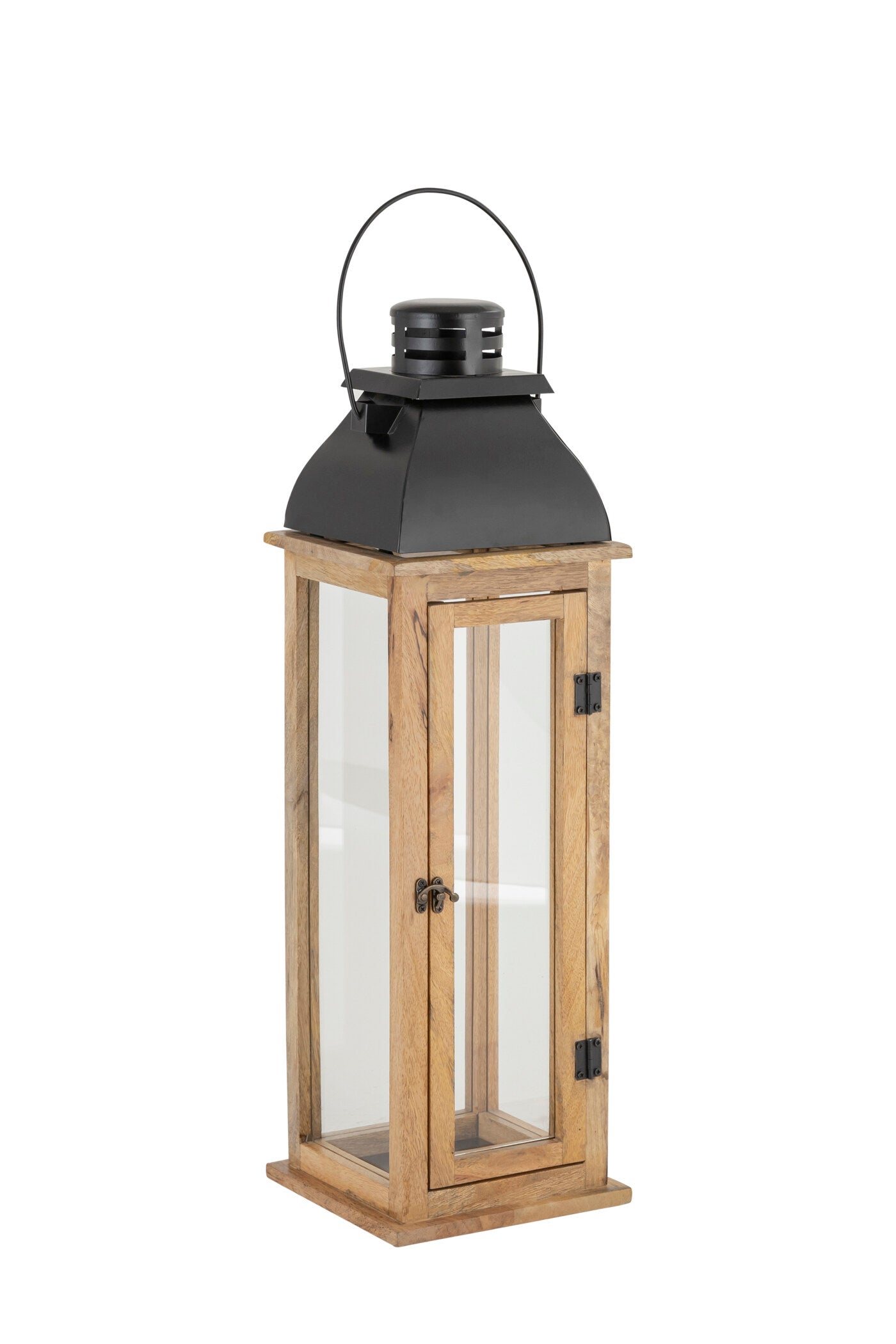 NIGHTGAURD WOOD METAL LANTERN