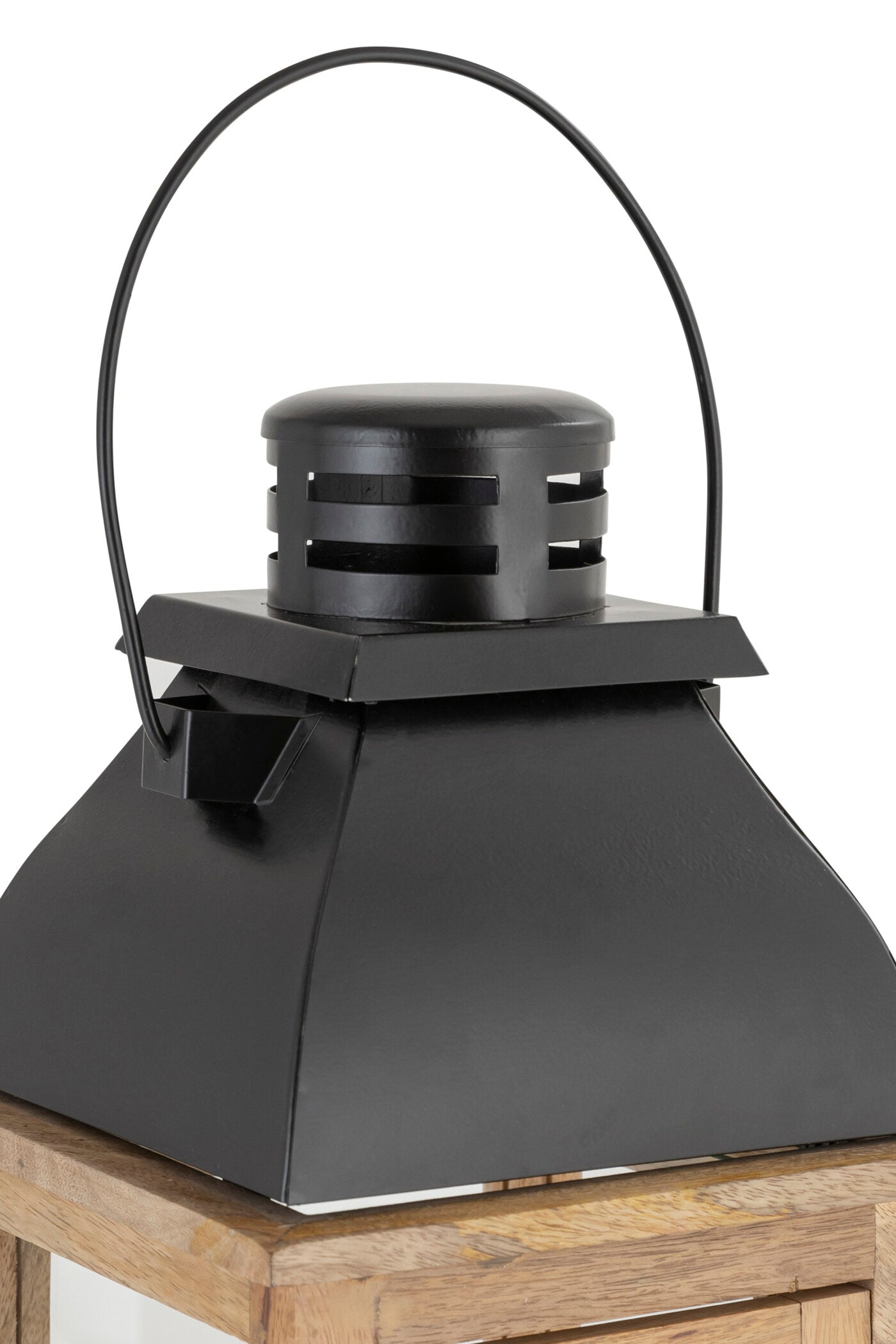 NIGHTGAURD WOOD METAL LANTERN