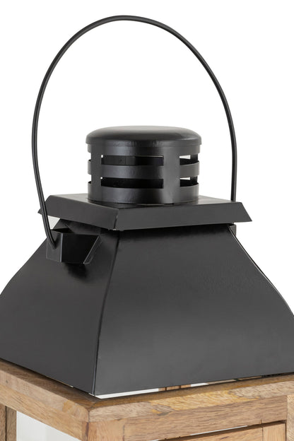 NIGHTGAURD WOOD METAL LANTERN