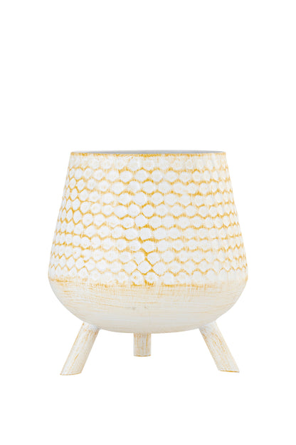 ARGYLE ANTIQUE IRON METAL PLANTER