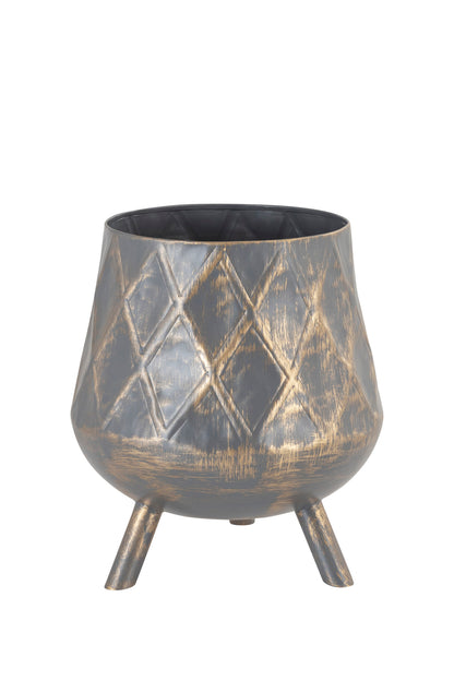 ARGYLE ANTIQUE IRON METAL PLANTER