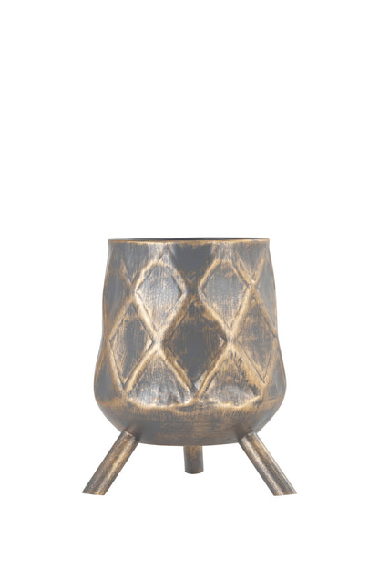 ARGYLE ANTIQUE IRON METAL PLANTER