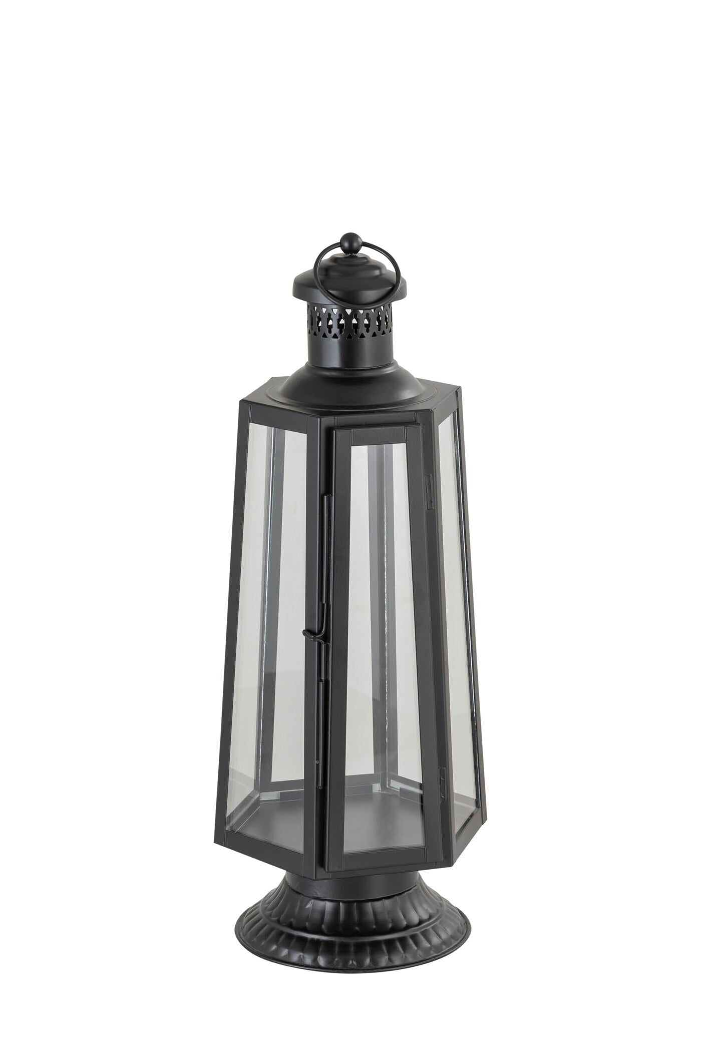 FRENCH LOVE (HT) BLACK METAL LANTERN