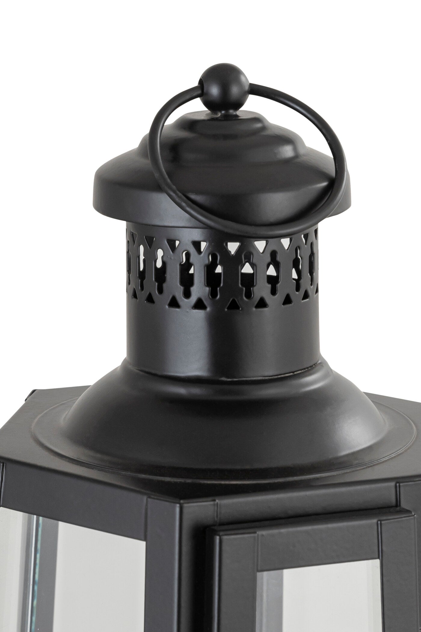 FRENCH LOVE (HT) BLACK METAL LANTERN