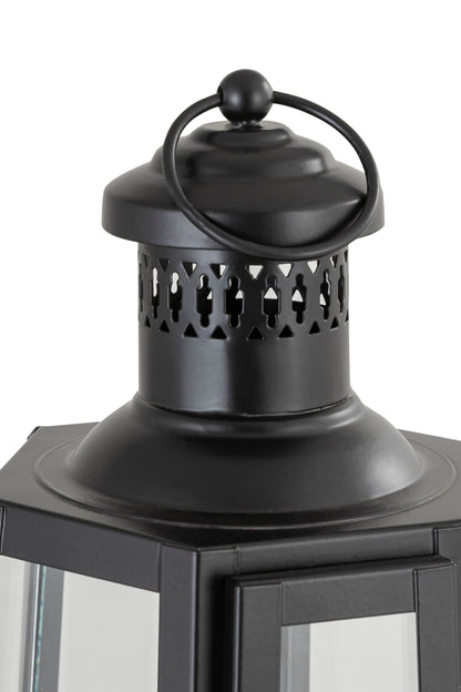 FRENCH LOVE (HT) BLACK METAL LANTERN
