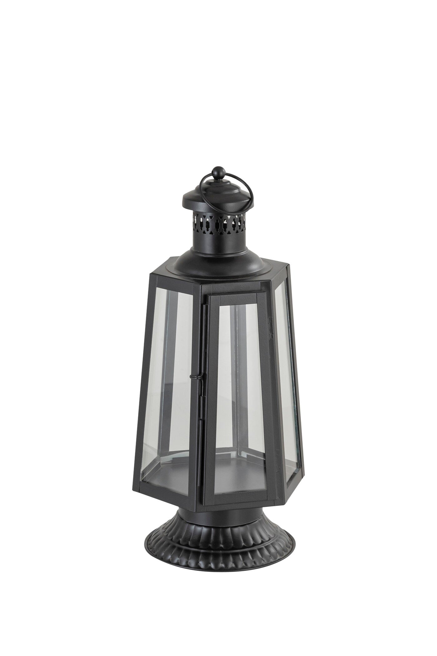 FRENCH LOVE (HT) BLACK METAL LANTERN