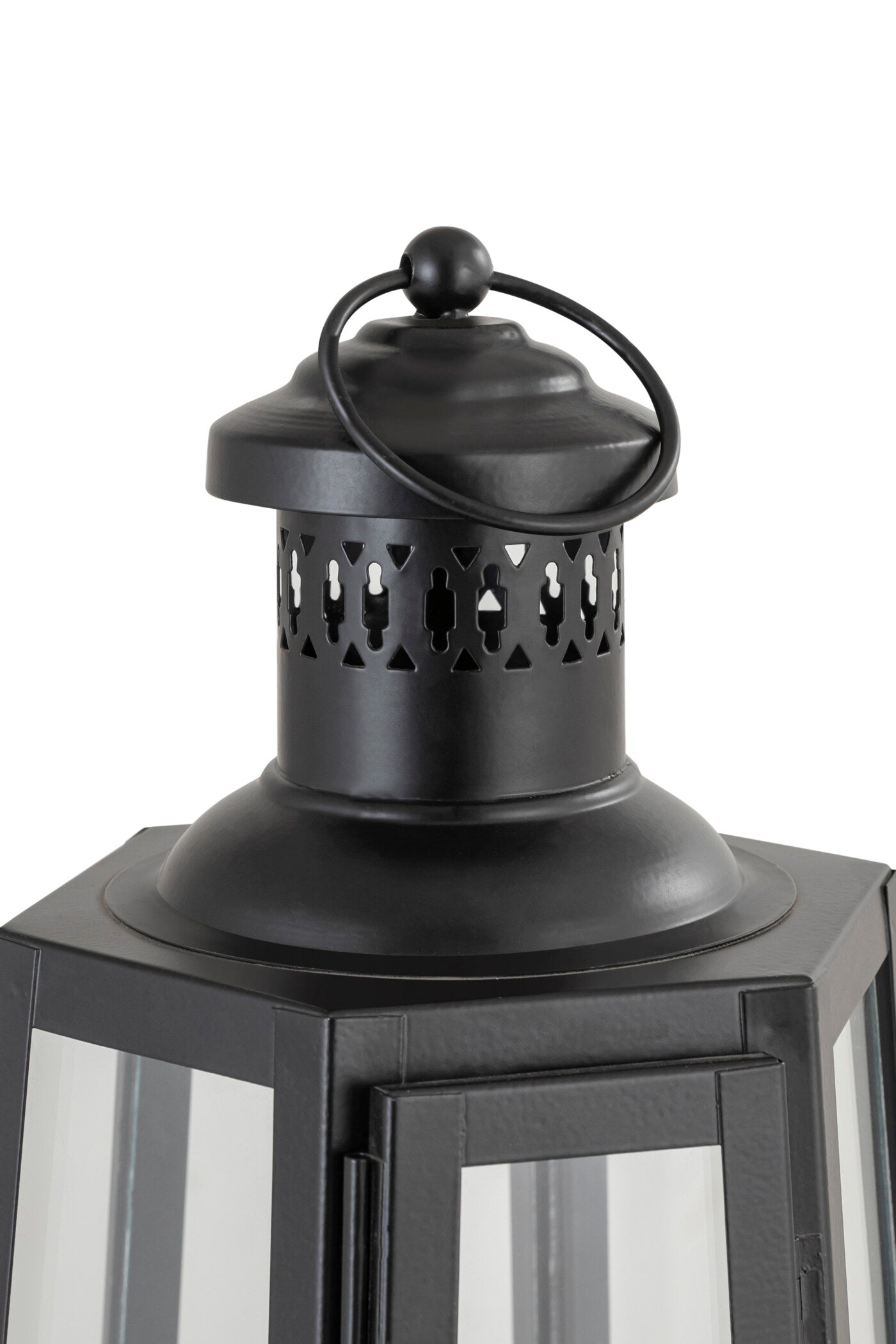 FRENCH LOVE (HT) BLACK METAL LANTERN