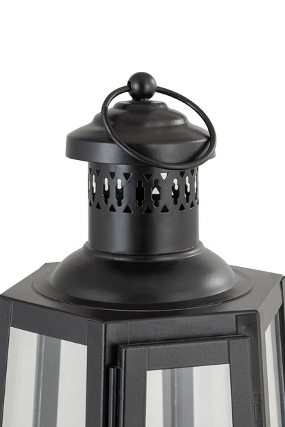 FRENCH LOVE (HT) BLACK METAL LANTERN