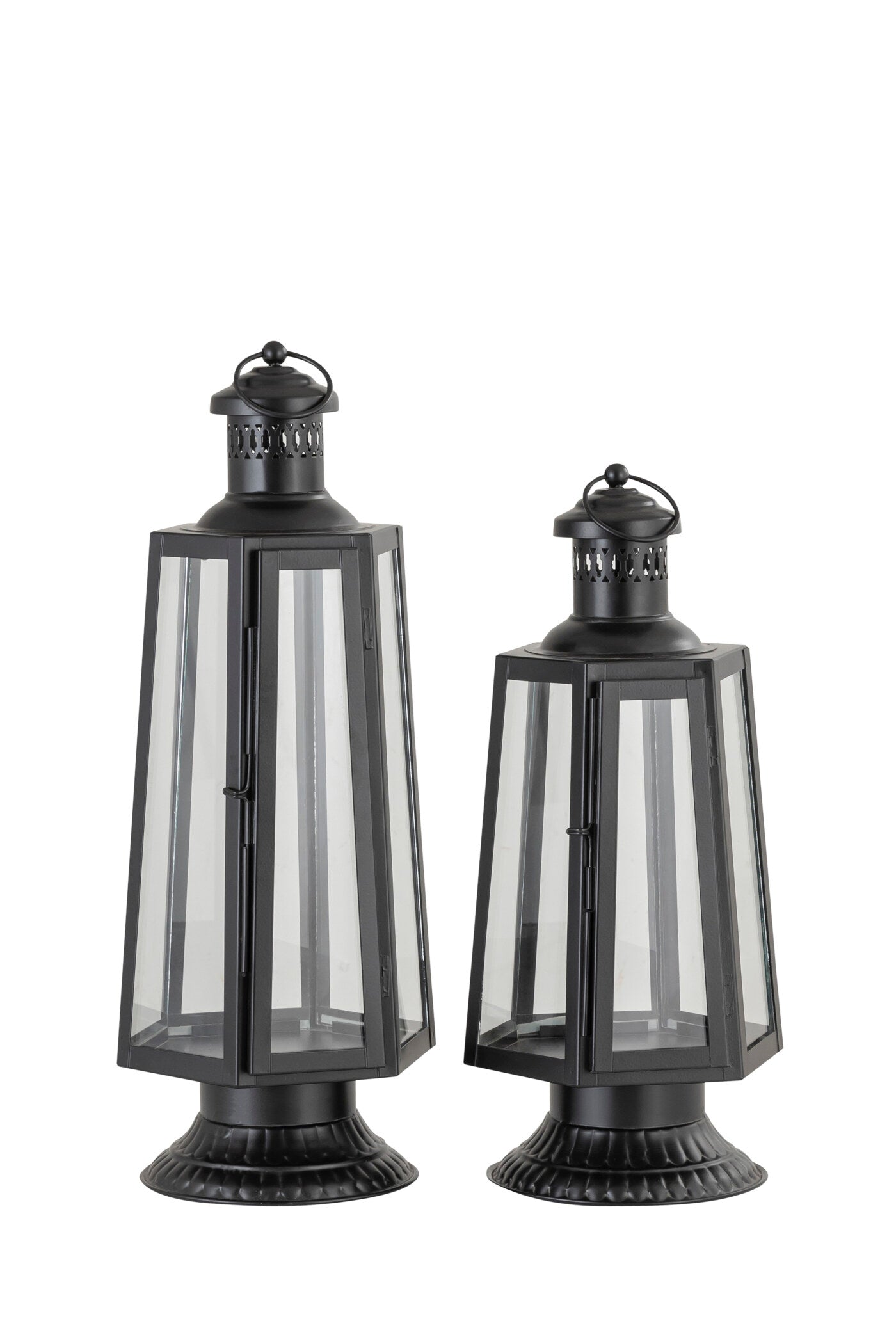 FRENCH LOVE (HT) BLACK METAL LANTERN