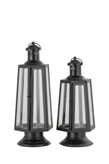 FRENCH LOVE (HT) BLACK METAL LANTERN