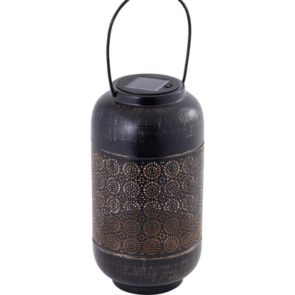 SOLAR FANOUS BLACK METAL LANTERN