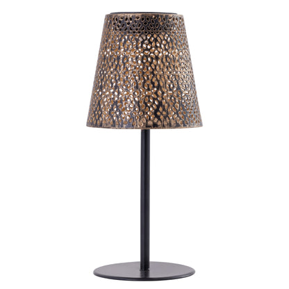 SOLAR MUNIR BLACK COPPER METAL TABLE LAMP