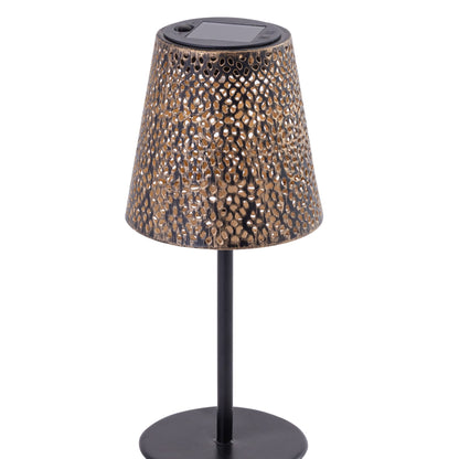 SOLAR MUNIR BLACK COPPER METAL TABLE LAMP