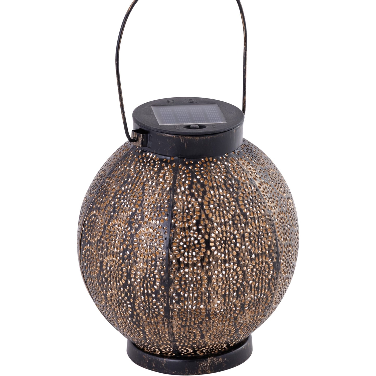 SOLAR SIRAJ BLACK COPPER ROUND LANTERN