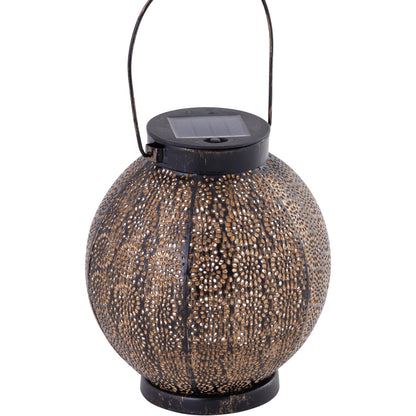 SOLAR SIRAJ BLACK COPPER ROUND LANTERN