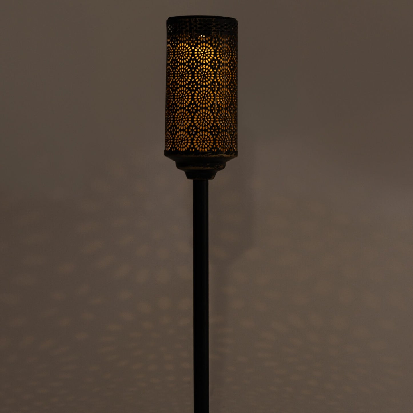 SOLAR TIKI BLACK COPPER METAL TORCH (set of 2)