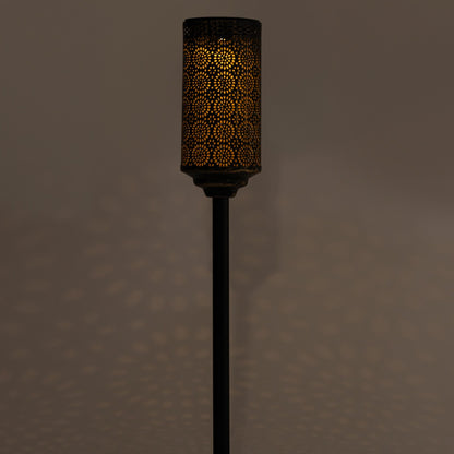 SOLAR TIKI BLACK COPPER METAL TORCH (set of 2)