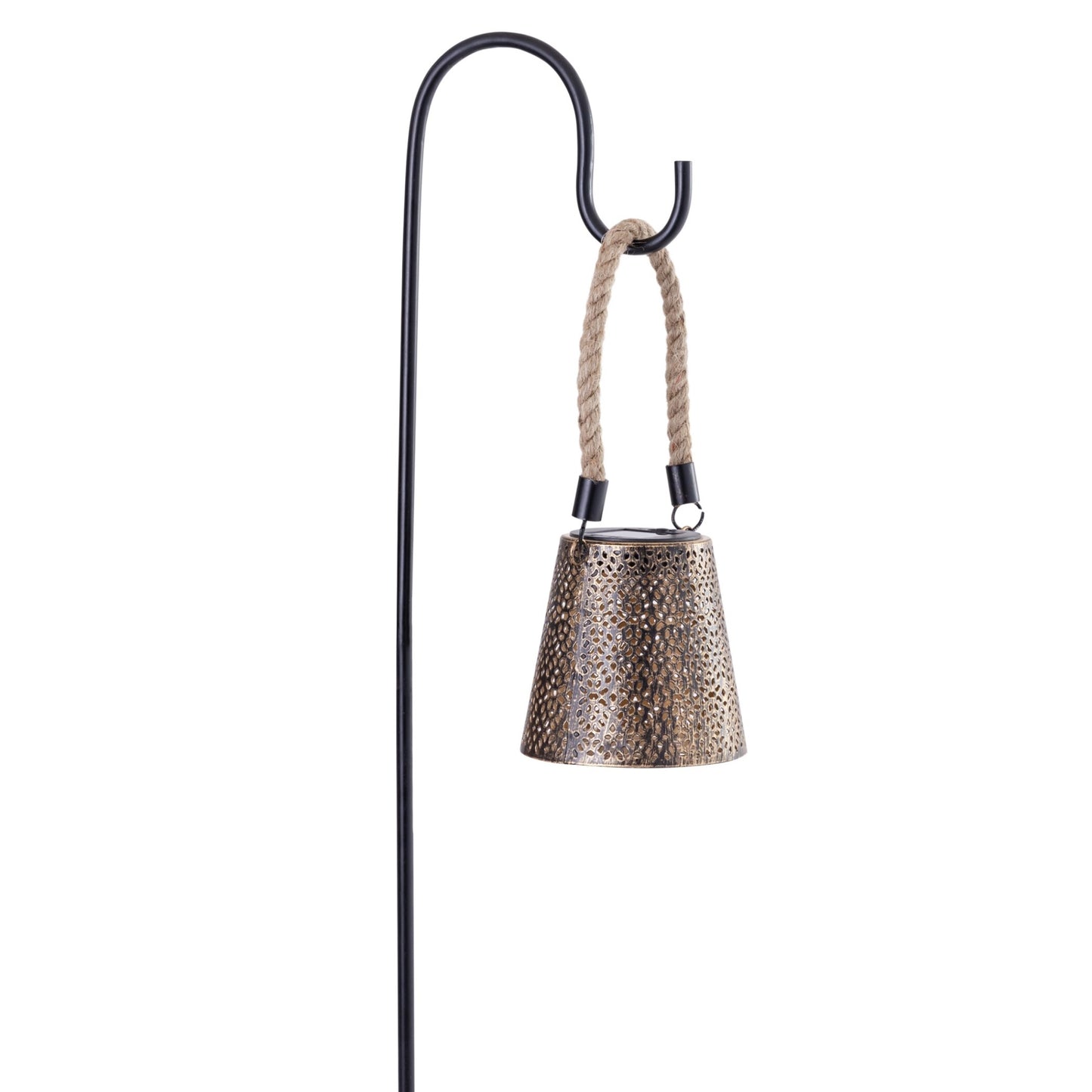 SOLAR NOURA BLACK COPPER METAL MINI LANTERN