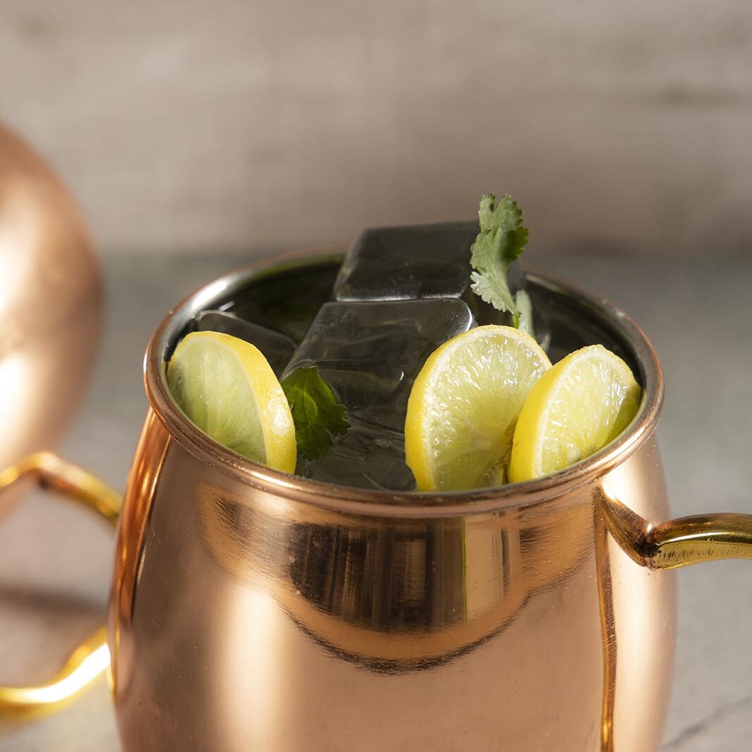 COPPER FINISH KHACHCHA MUG SET OF 2