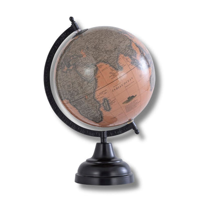 Blush Away Old Rose Grey Globe Decor Object