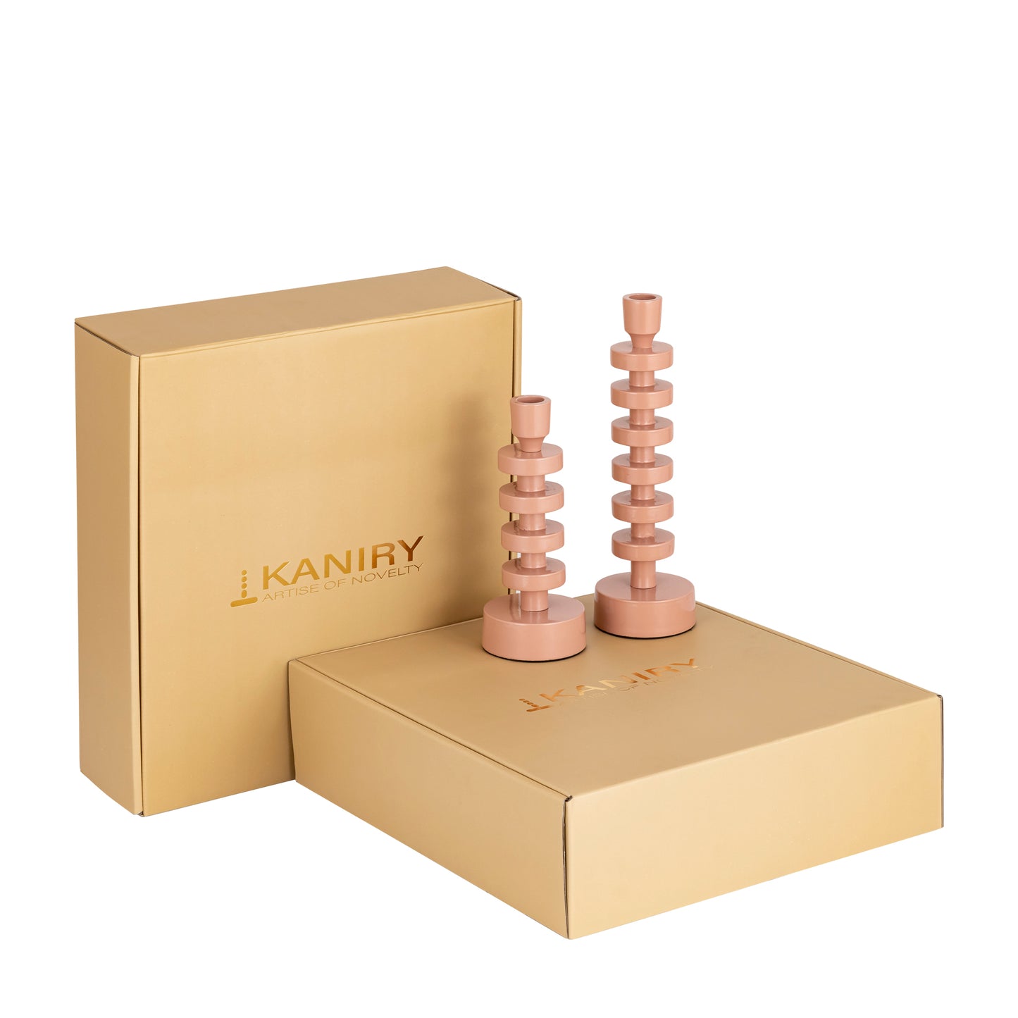 Rosetta Sculpt Candle Holder - Set of 2