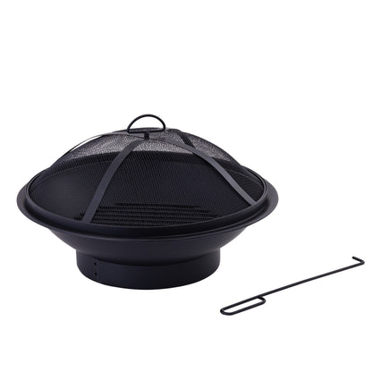 21.3 Inch Black Metal Mini Firepit