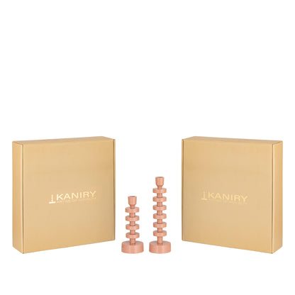 Rosetta Sculpt Candle Holder - Set of 2