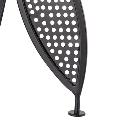 Swallow Tail Metal Black Accent Table